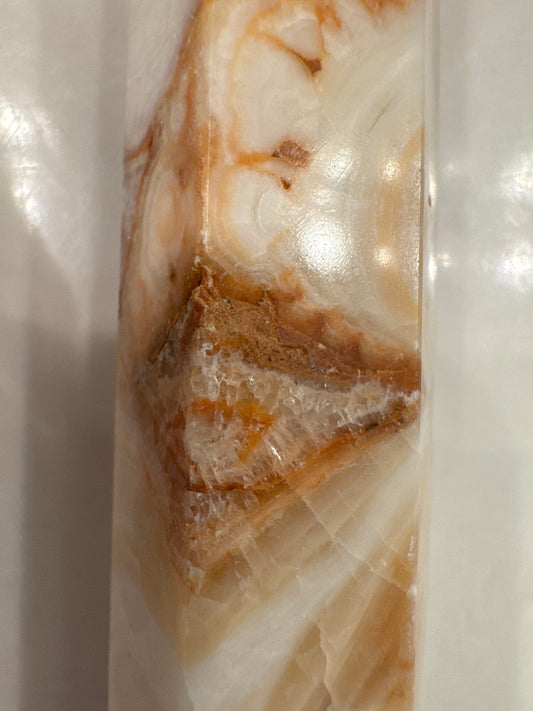 Crazy Lace Agate Hexagonal Generator/Tower - Main Street Crystals & Minerals