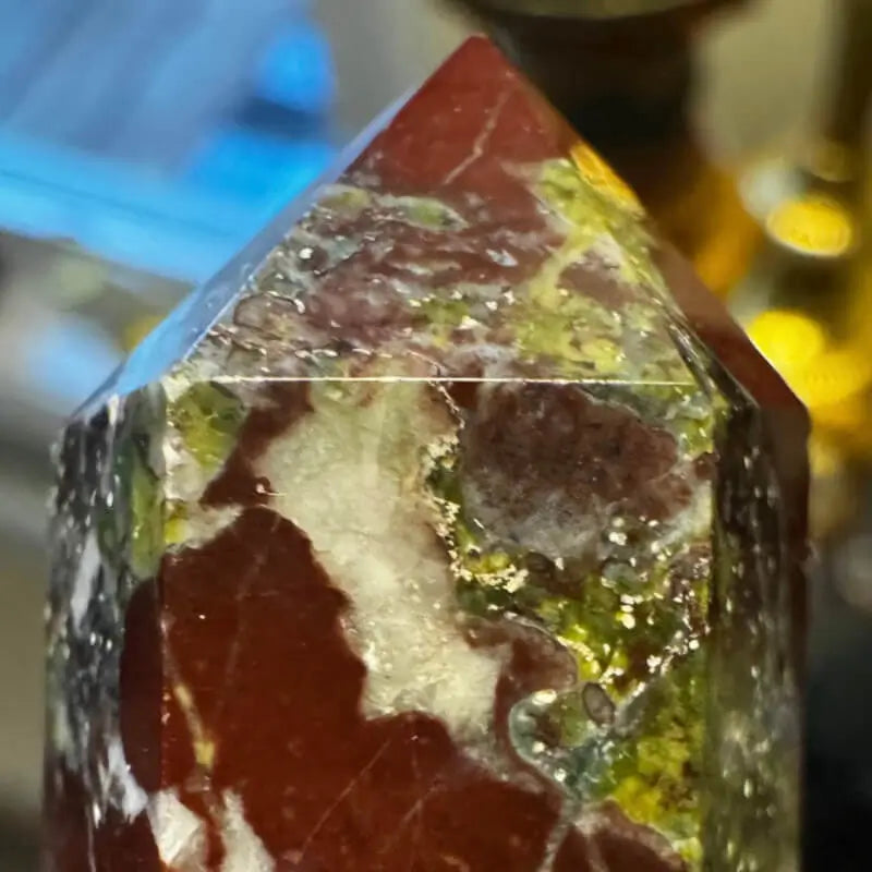 Close up Dragons Blood Hexagonal Tower