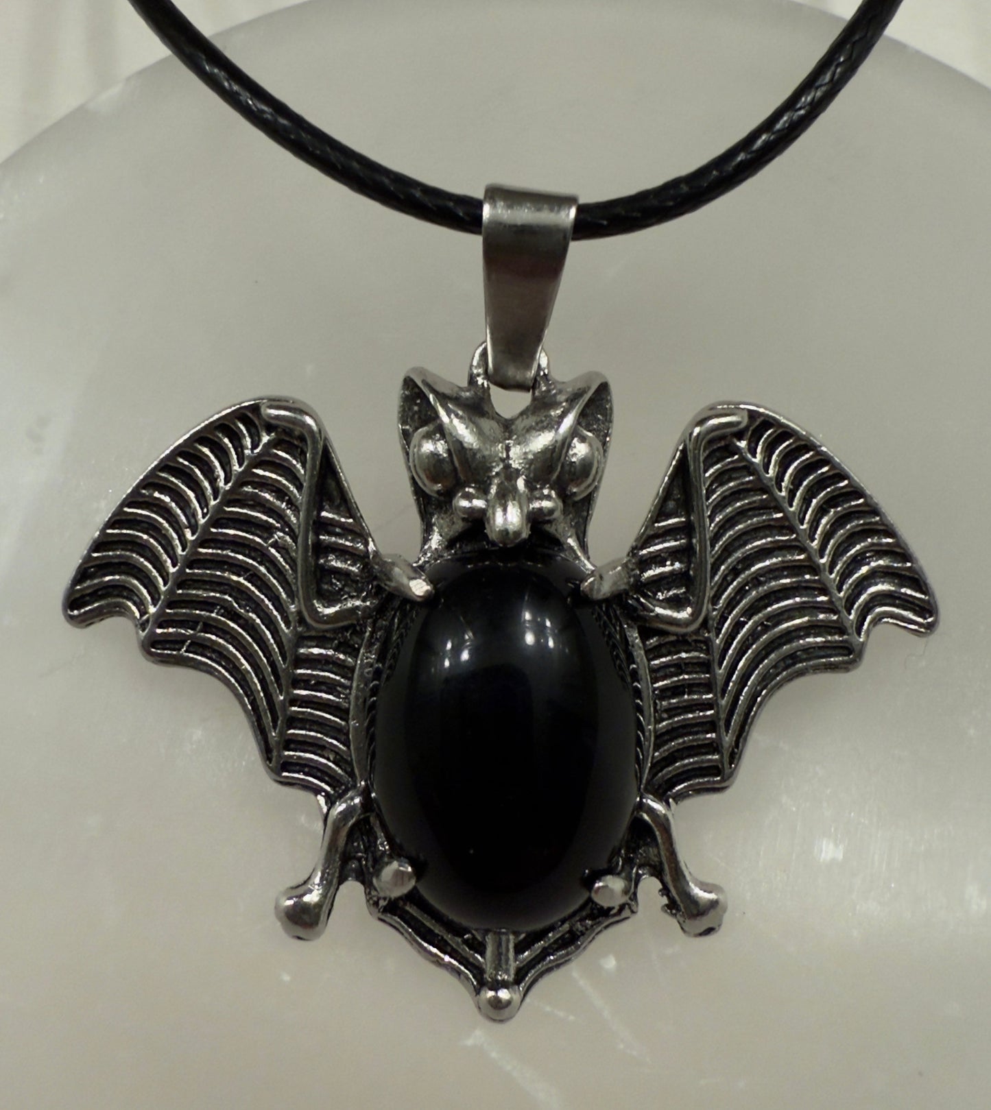 Bat Pendants with Natural Crystals - Main Street Crystals & Minerals