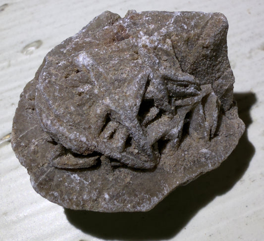 Desert rose selenite crystal formation.