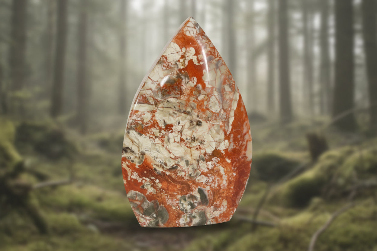 Brecciated Jasper Freeforms | Protection, Stress | Weights Vary 4.0 oz - 5.0 oz