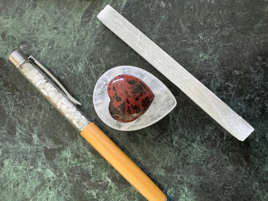 Chestnut Silk Zipper Pouch Set - Main Street Crystals & Minerals