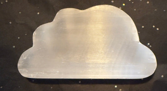 Satin Spar carved into a cloud