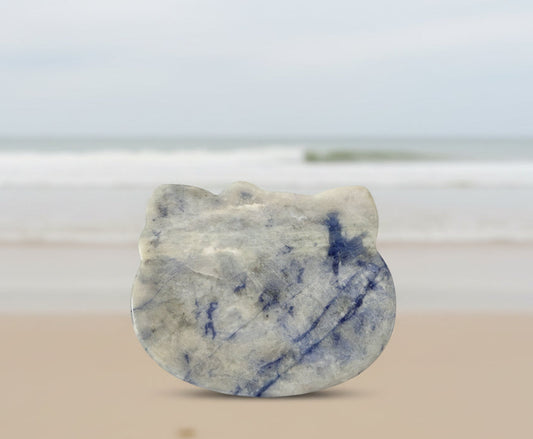 Blue Aventurine Hello Kitty Trinket Bowl Back Side