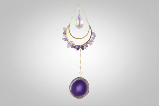 Close up of Amethyst Window Prism