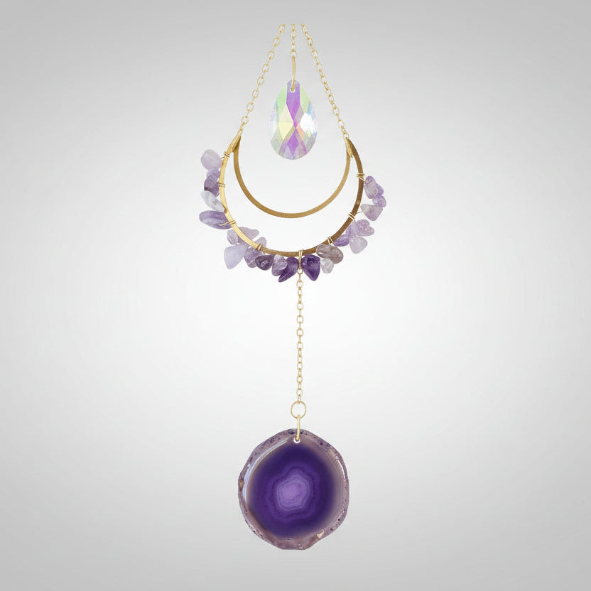 Close up of Amethyst Window Prism