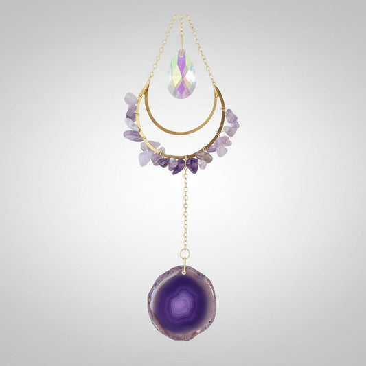 Close up of Amethyst Window Prism
