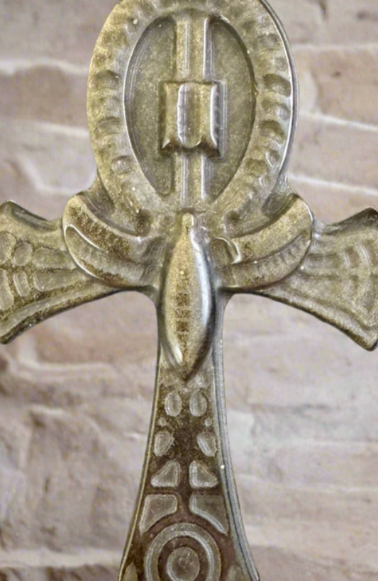 carved Ankh cross
