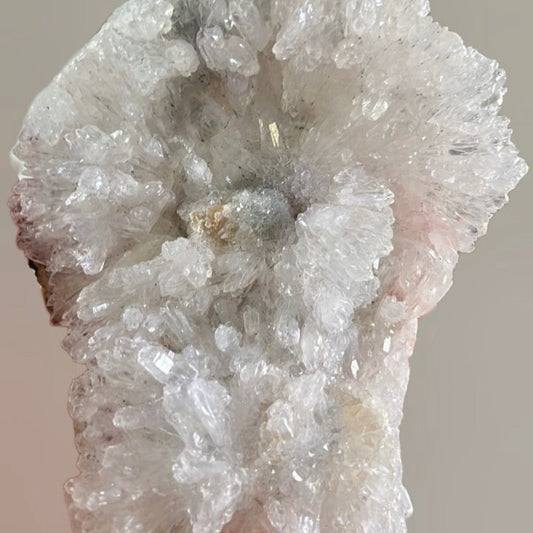 Cluster of transparent crystal formations.