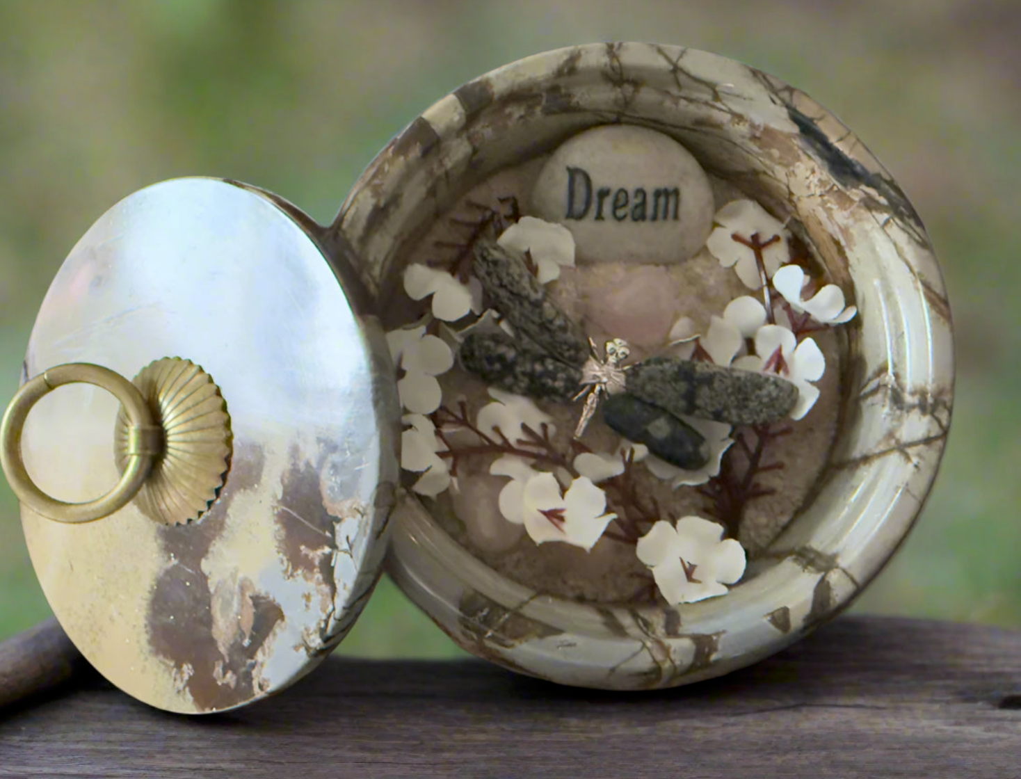 Beautiful picture jasper bowl 