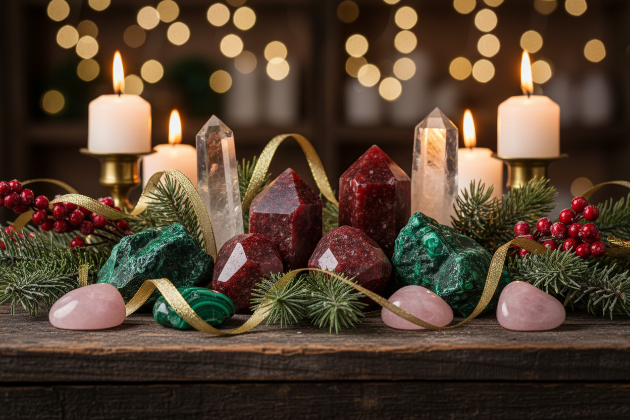 ule Winter Solstice Christmas Crystal Collection - Holiday Crystals Jewelry Gifts Seasonal Altar Display