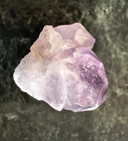 Raw amethyst stone purples