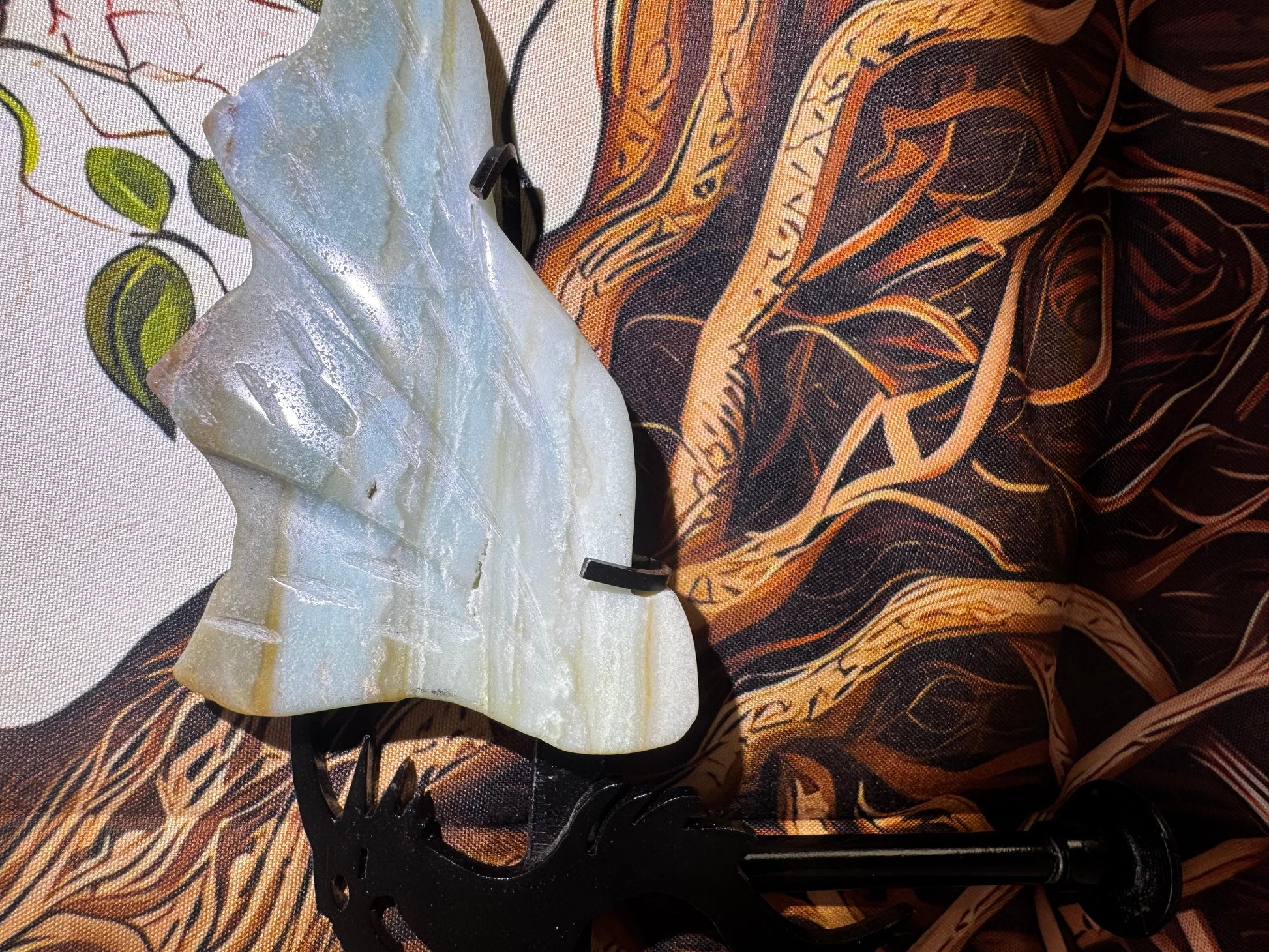 Dragon Wings Caribbean Calcite Crystal Set - Throat Chakra Healing Collection - Main Street Crystals & Minerals