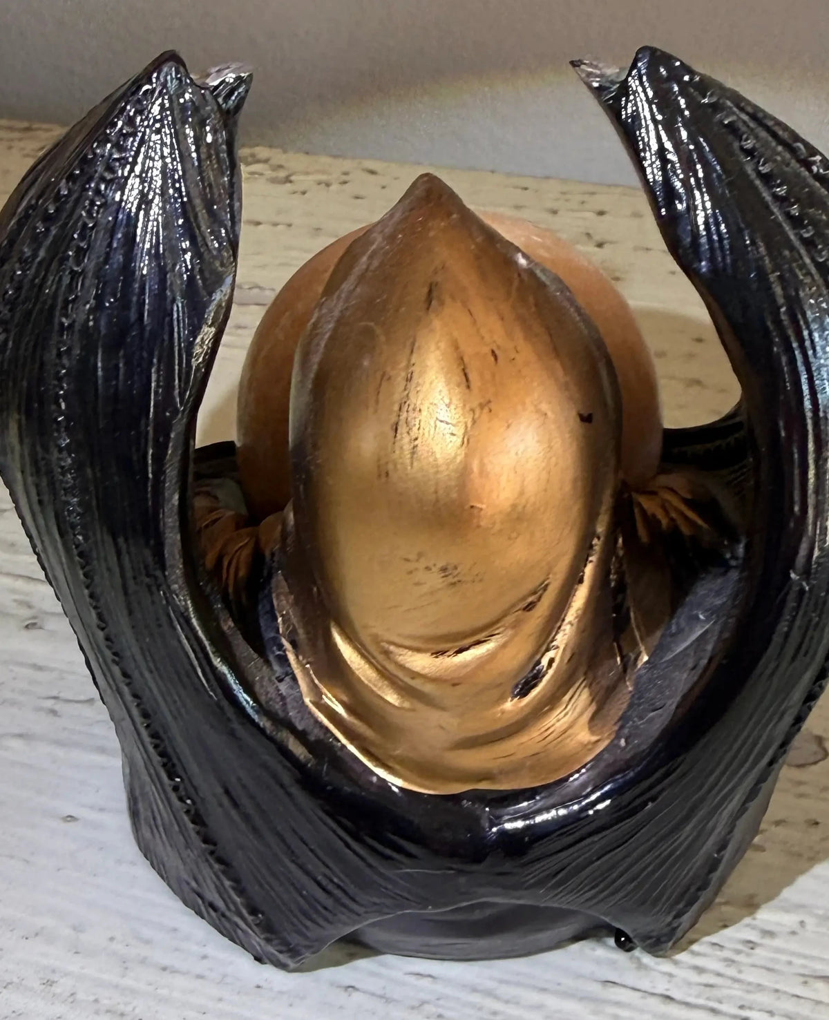 Bat Gothic Sphere Stand | Resin Display | 3.53 in H