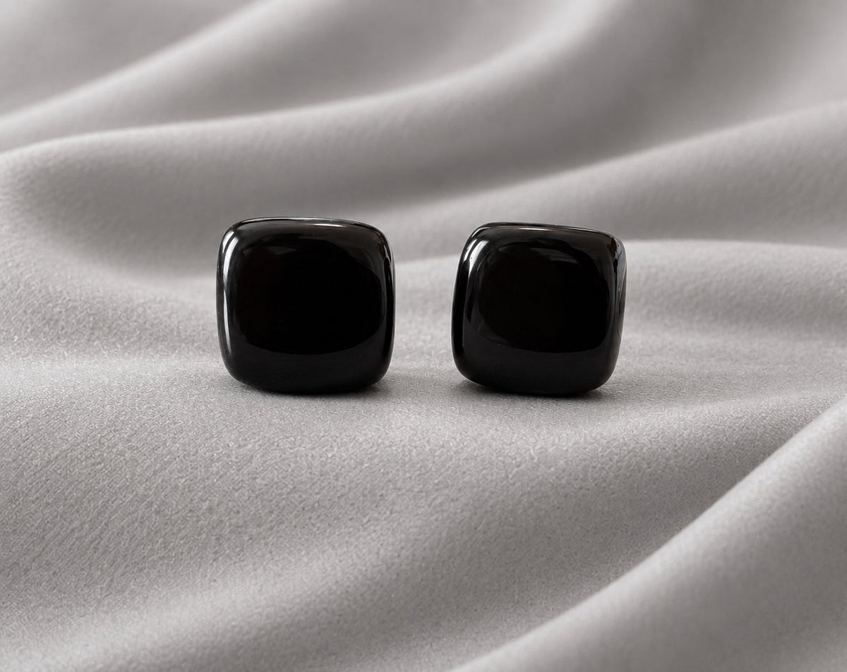 Black Agate Crystal Cubes | Grounding & Root Chakra | 0.75 oz