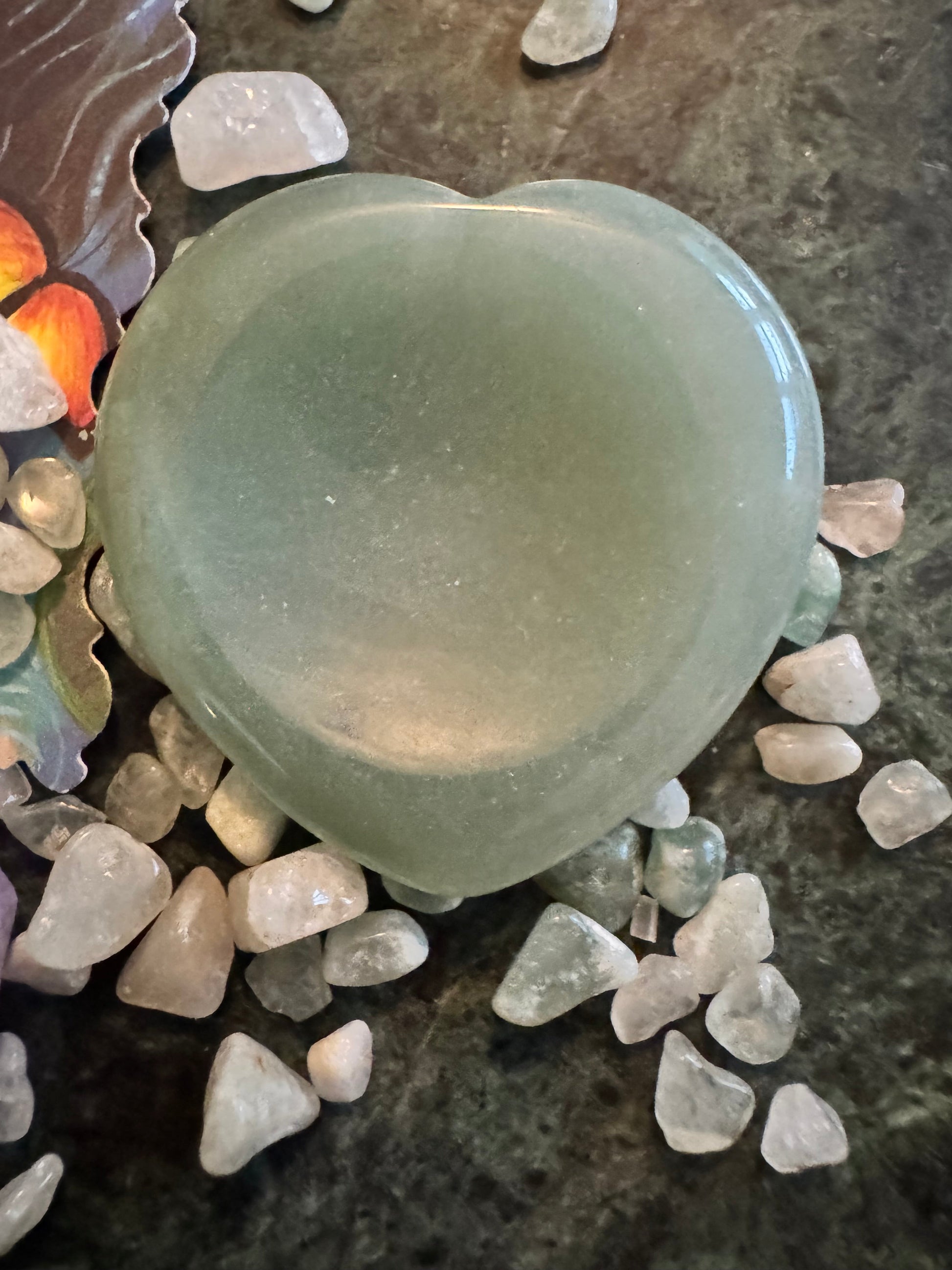 Calm Positivity Flurorite, Aventurine and Amethyst Spirit Angel Led Charm / Spell Bag - Main Street Crystals & Minerals
