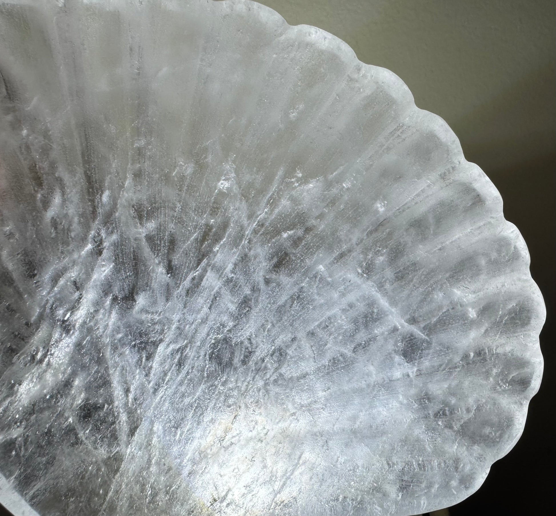 Clear Quartz Shell Bowl With Fluorite Shells and Aventurine Fish - Main Street Crystals & Minerals