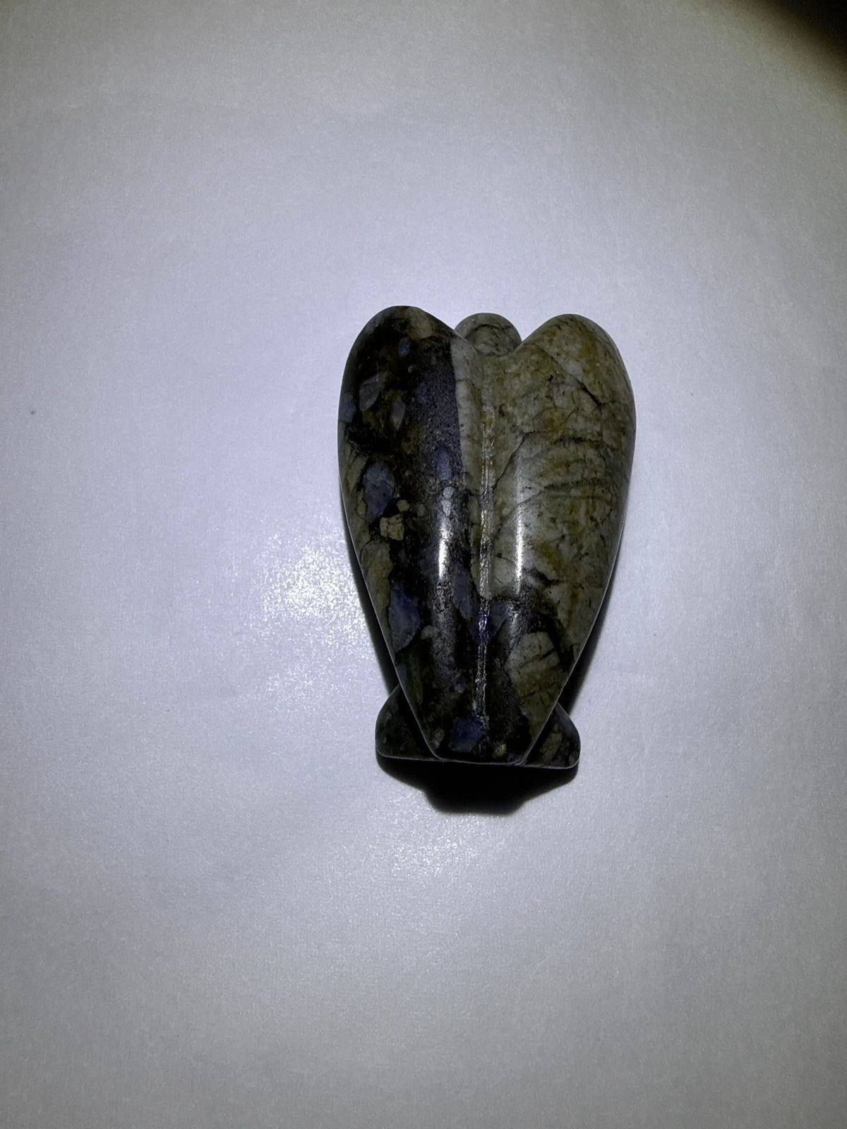 Llanite Carved Angel | Chakra Alignment Root, Third Eye | 0.624 oz