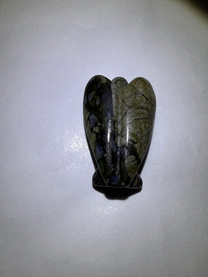 Llanite Carved Angel | Chakra Alignment Root, Third Eye | 0.624 oz