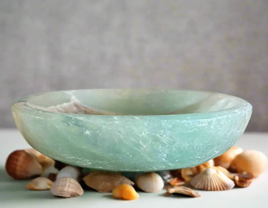 Green Fluorite apothecary bowl for mental clarity