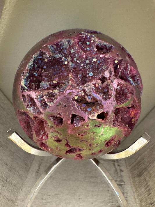 Angel Aura Sphalerite Sphere (L) - Main Street Crystals & Minerals