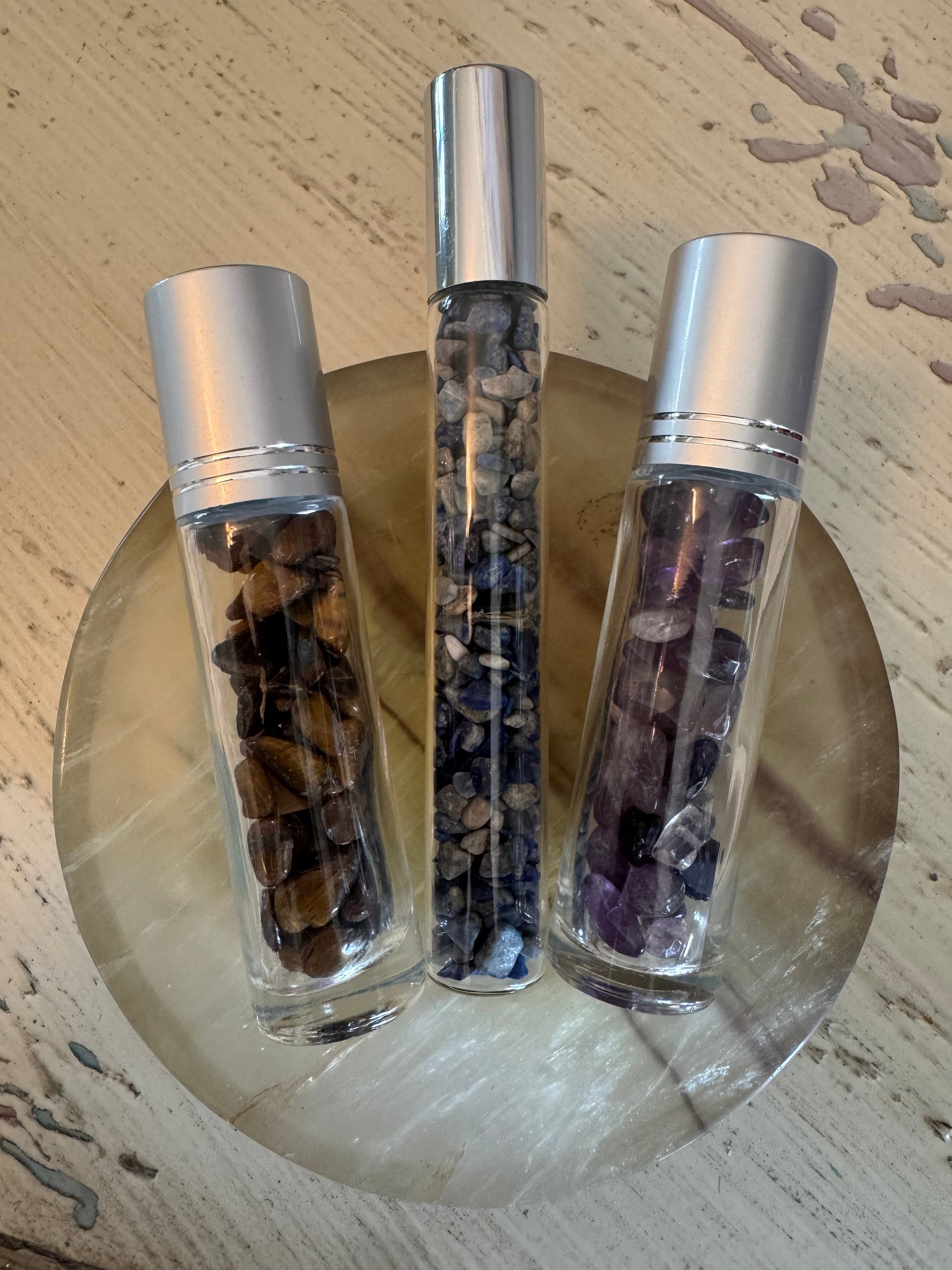 Essential Oil DIY Vials with Genuine Crystal Chips - Main Street Crystals & Minerals