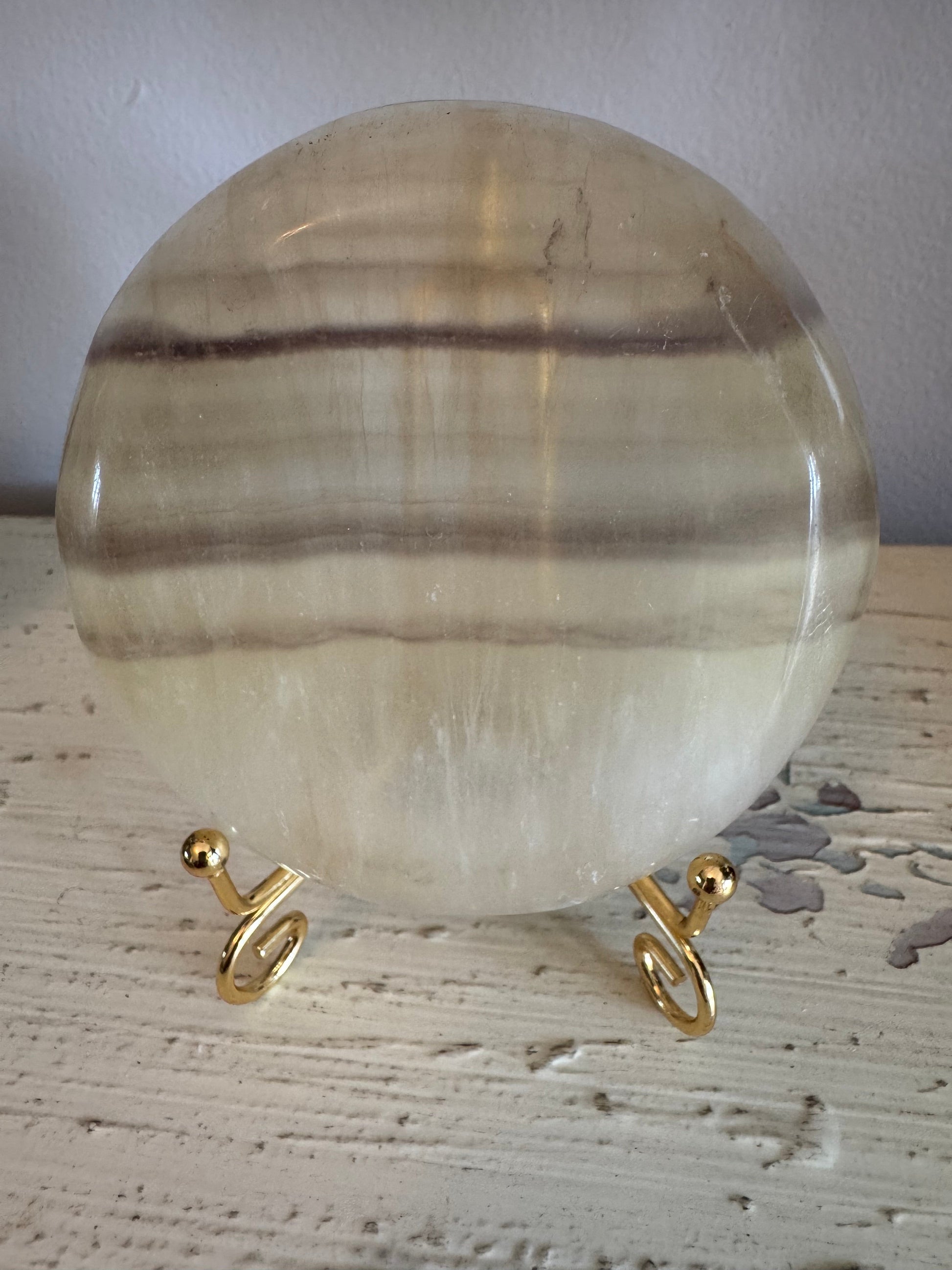 Banded Calcite Apothecary Bowl - Main Street Crystals & Minerals