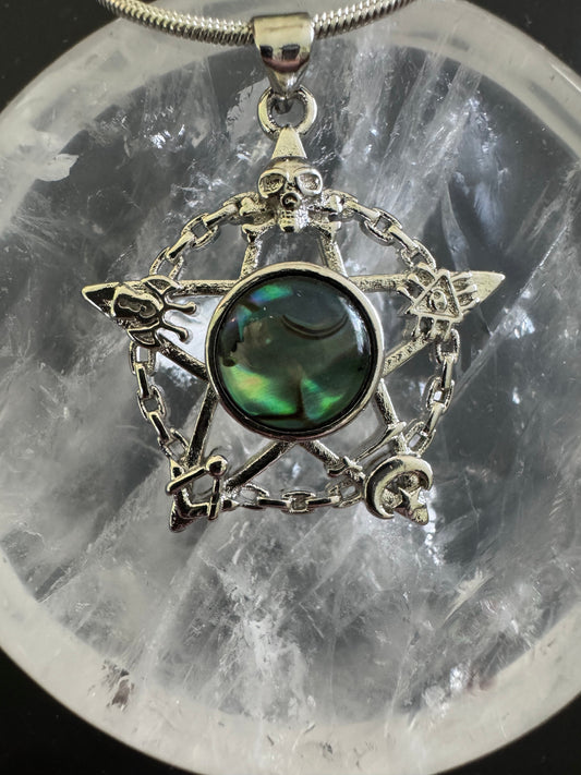 Abalone Shell Pendants with Sterling Silver Chain - Main Street Crystals & Minerals
