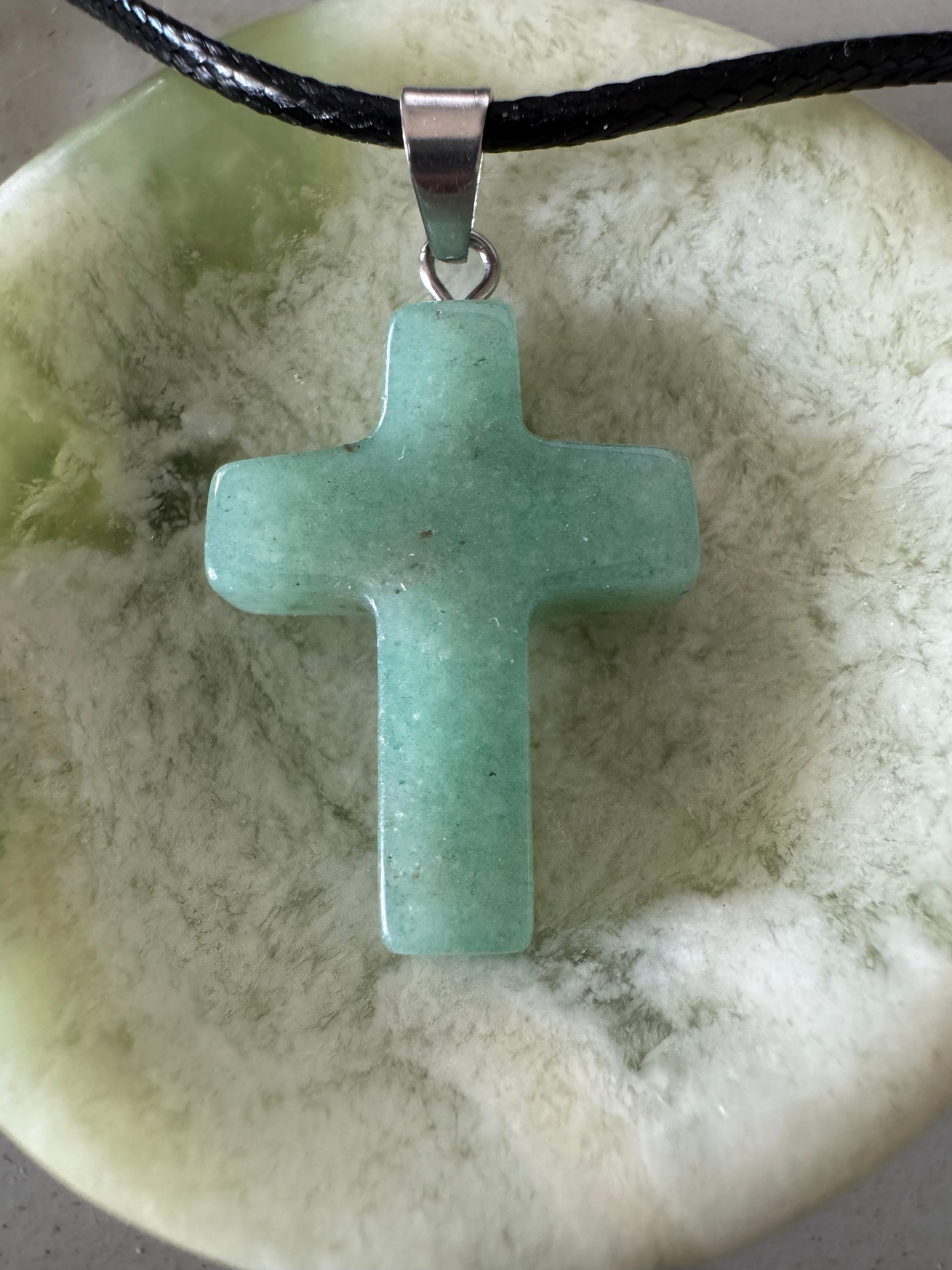 Carved Cross Varied Crystals - Main Street Crystals & Minerals
