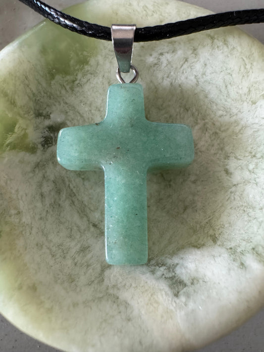 Carved Cross Varied Crystals - Main Street Crystals & Minerals