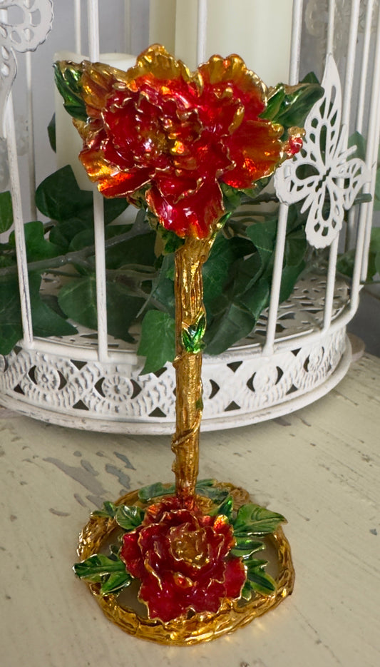 Blooming Rose Sphere Display Stand - Main Street Crystals & Minerals