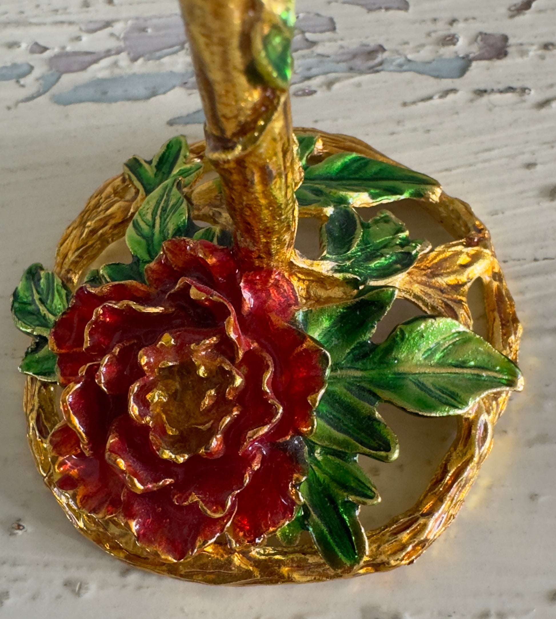 Blooming Rose Sphere Display Stand - Main Street Crystals & Minerals
