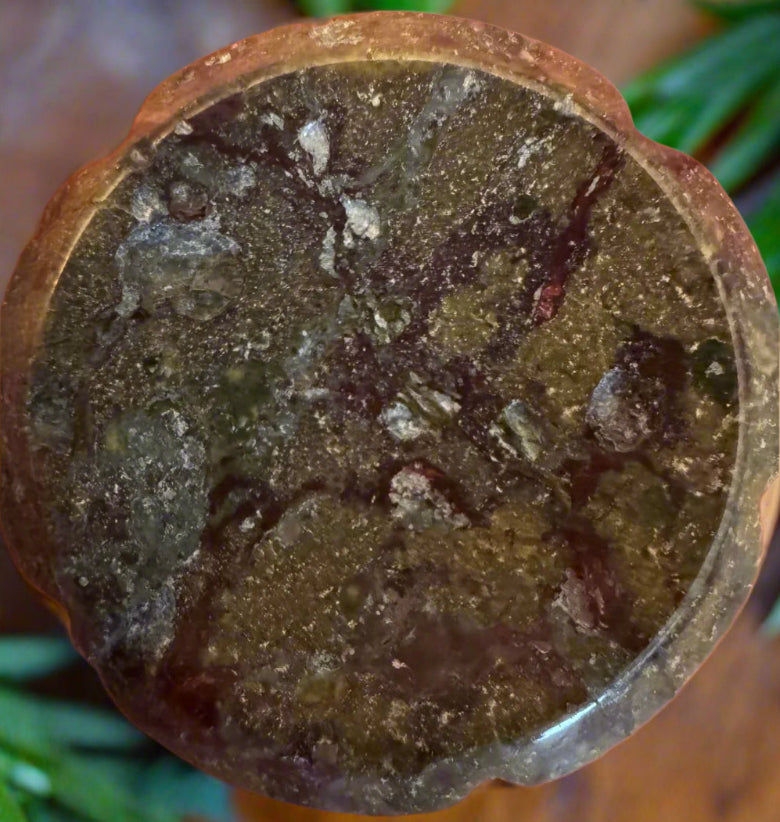 Close up Dragons Blood Worry Stone 