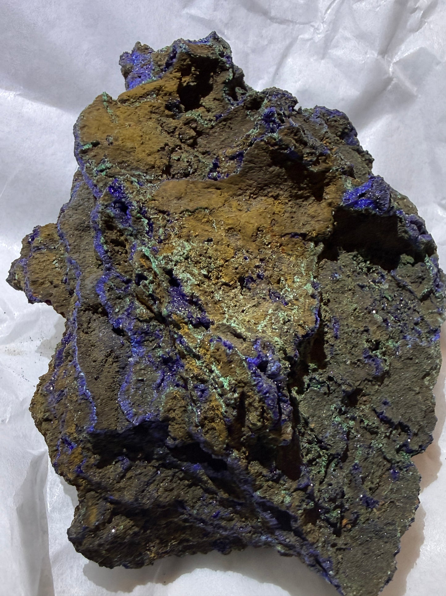Azurite Raw Crystal Specimen A | Deep Blue Mineral | Third Eye Chakra Wt 5.2 oz
