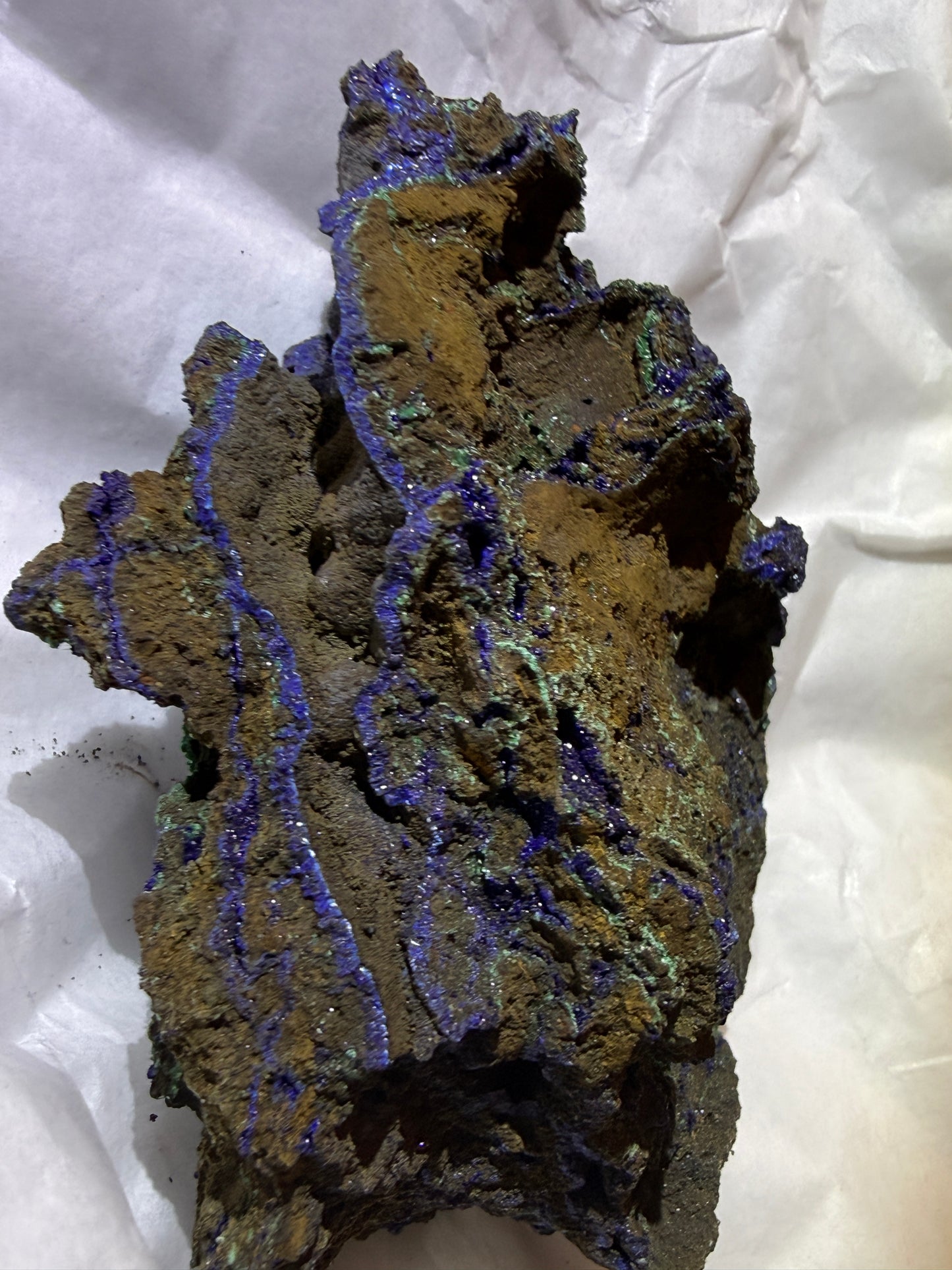 Azurite Raw Crystal Specimen A | Deep Blue Mineral | Third Eye Chakra Wt 5.2 oz
