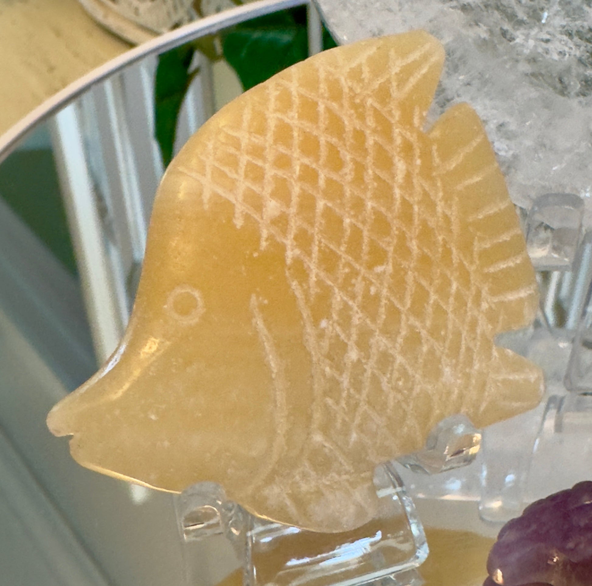 Clear Quartz Bowl with Starfish - Main Street Crystals & Minerals