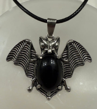 Bat Pendants with Natural Crystals - Main Street Crystals & Minerals