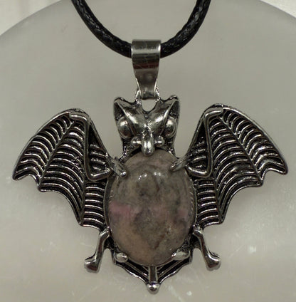 Bat Pendants with Natural Crystals - Main Street Crystals & Minerals