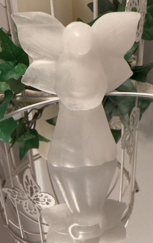 Angel Carving White Calcite (A) - Main Street Crystals & Minerals