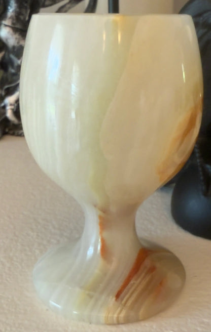 Afghanistan Jade crystal chalice altar cup close-up