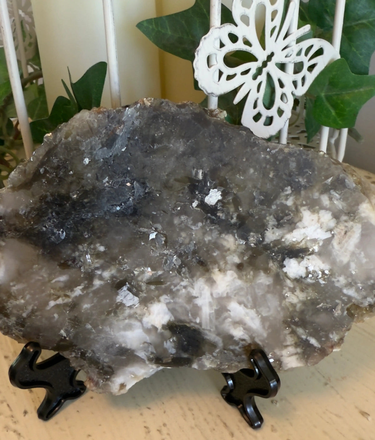 Muscovite Mica slab specimen B front view