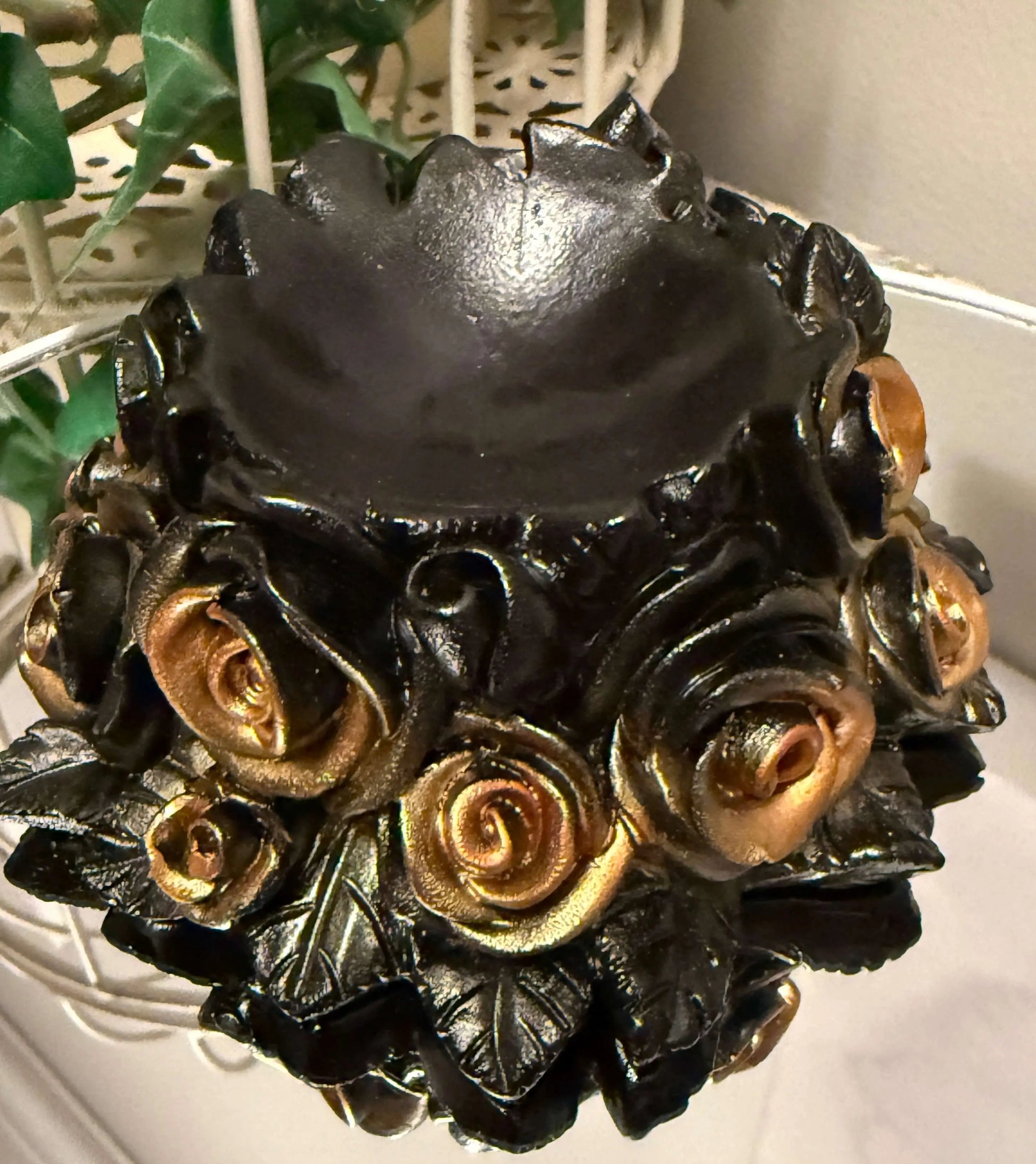 Pietersite crystal sphere showing natural blue and gold flash