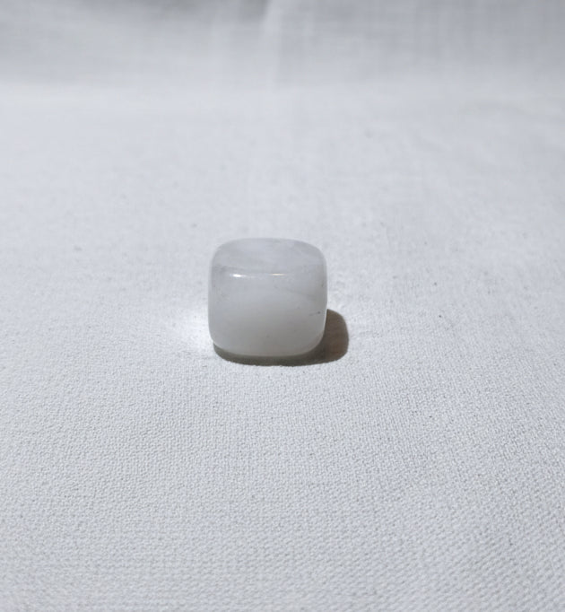 Clear Quartz cube carved crystal