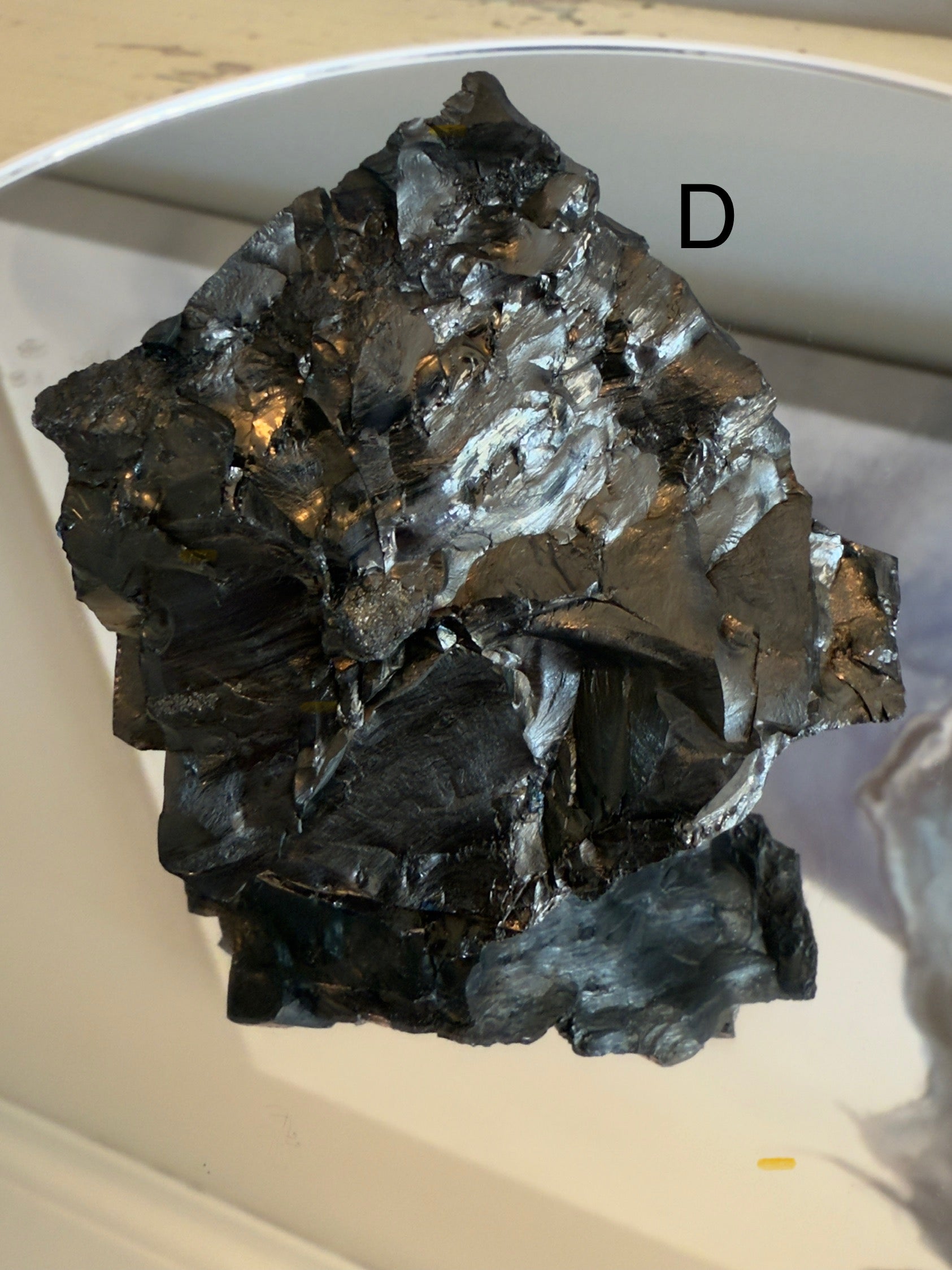 Natural shungite crystal healing stone for EMF protection, grounding, and energy balance”