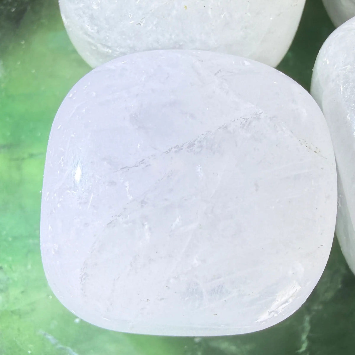 Clear Quartz Cube with rutile inclusions 