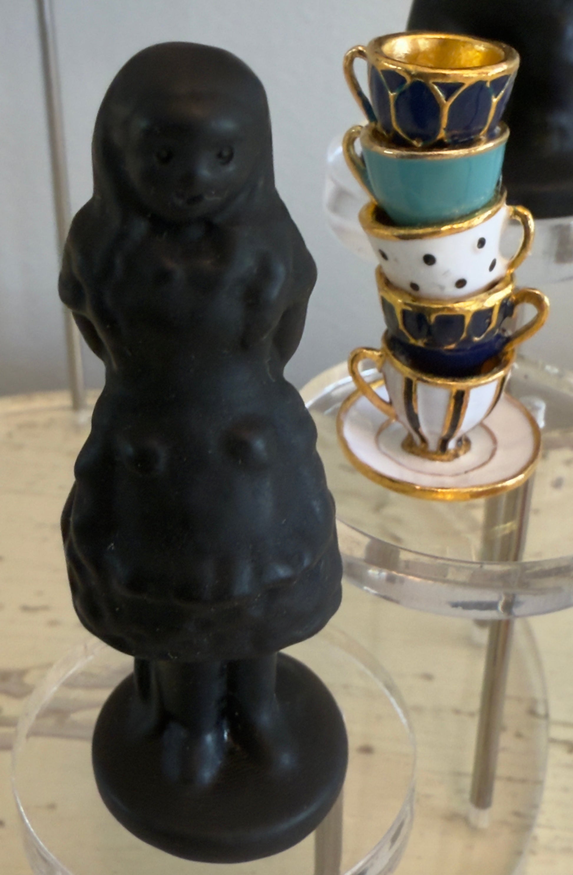 Alice in Wonderland Black Obsidian Set (A) - 11 Piece Collection - Main Street Crystals & Minerals