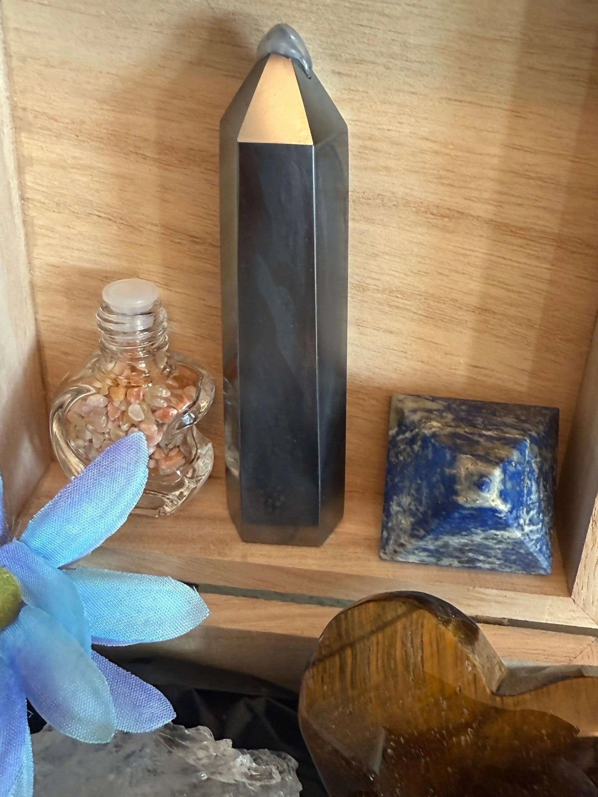 Chakra Recharge Close up of crystals included inside. Hematite and more MainStreetCrystals