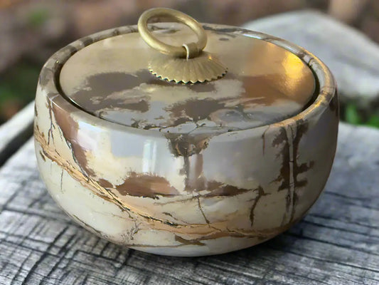 Earthscape Dream Picture Jasper Keepsake Bowl  