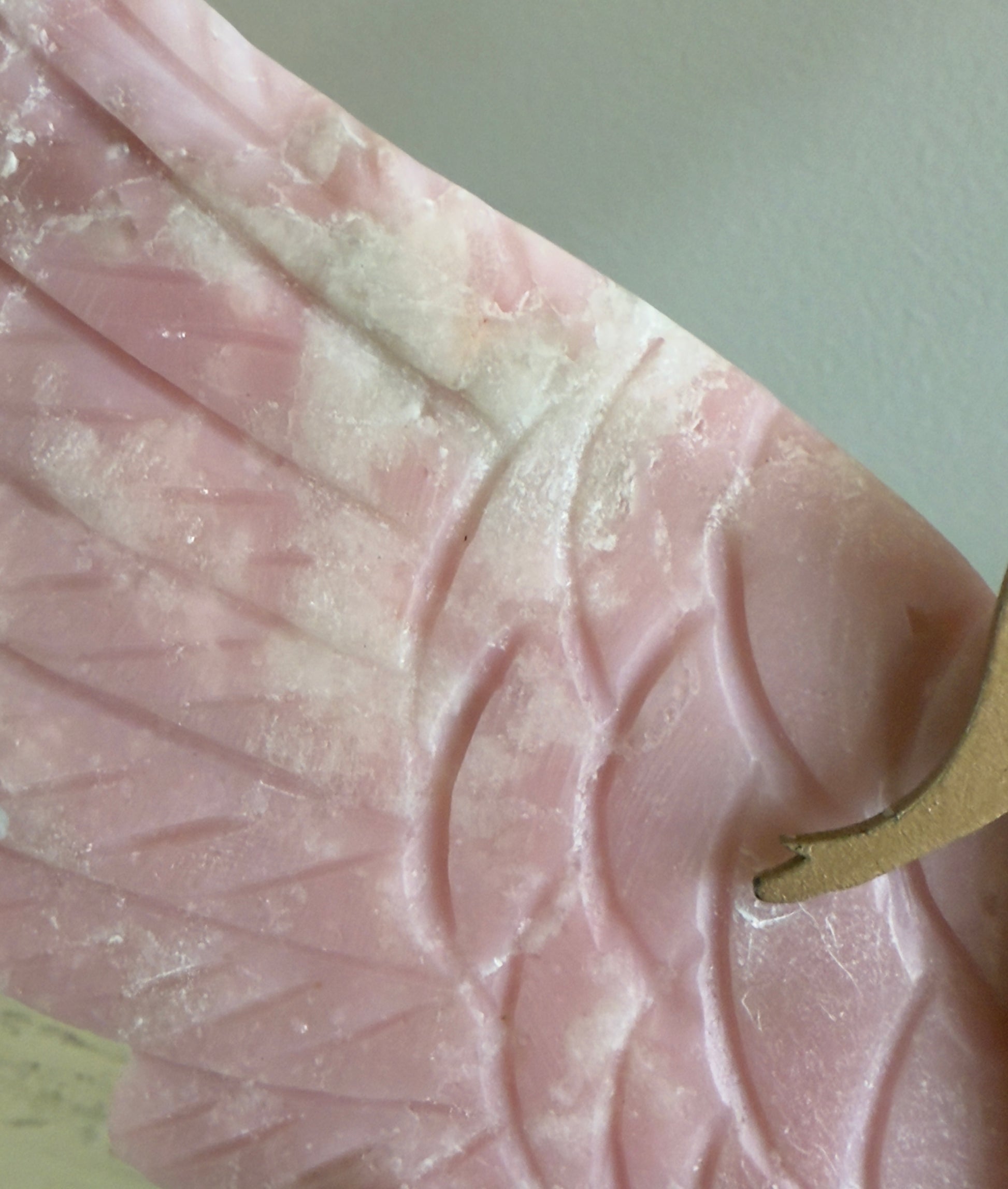 Close up of Pink Opal Wing with details 