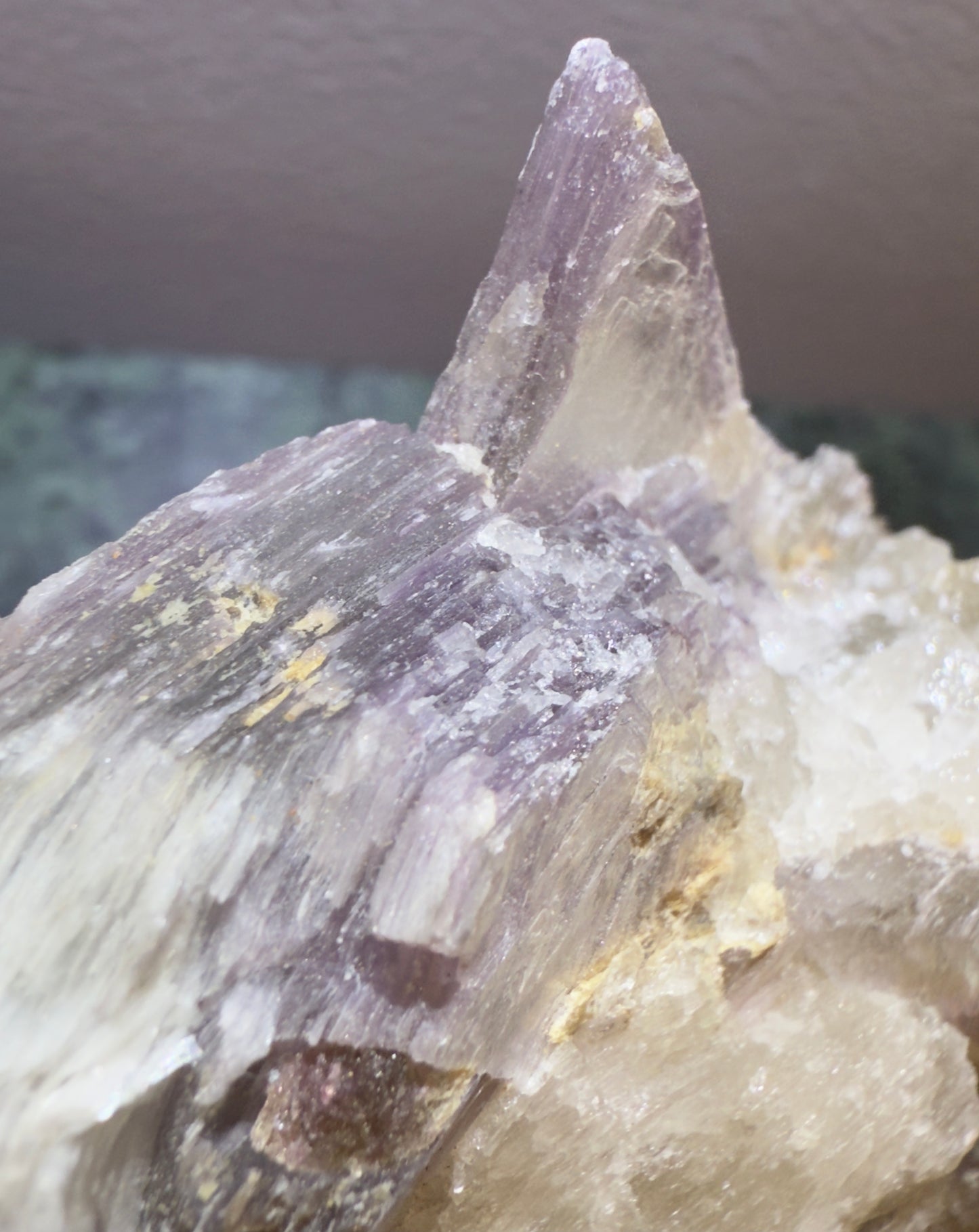 Lepidolite Specimen Natural Refraction